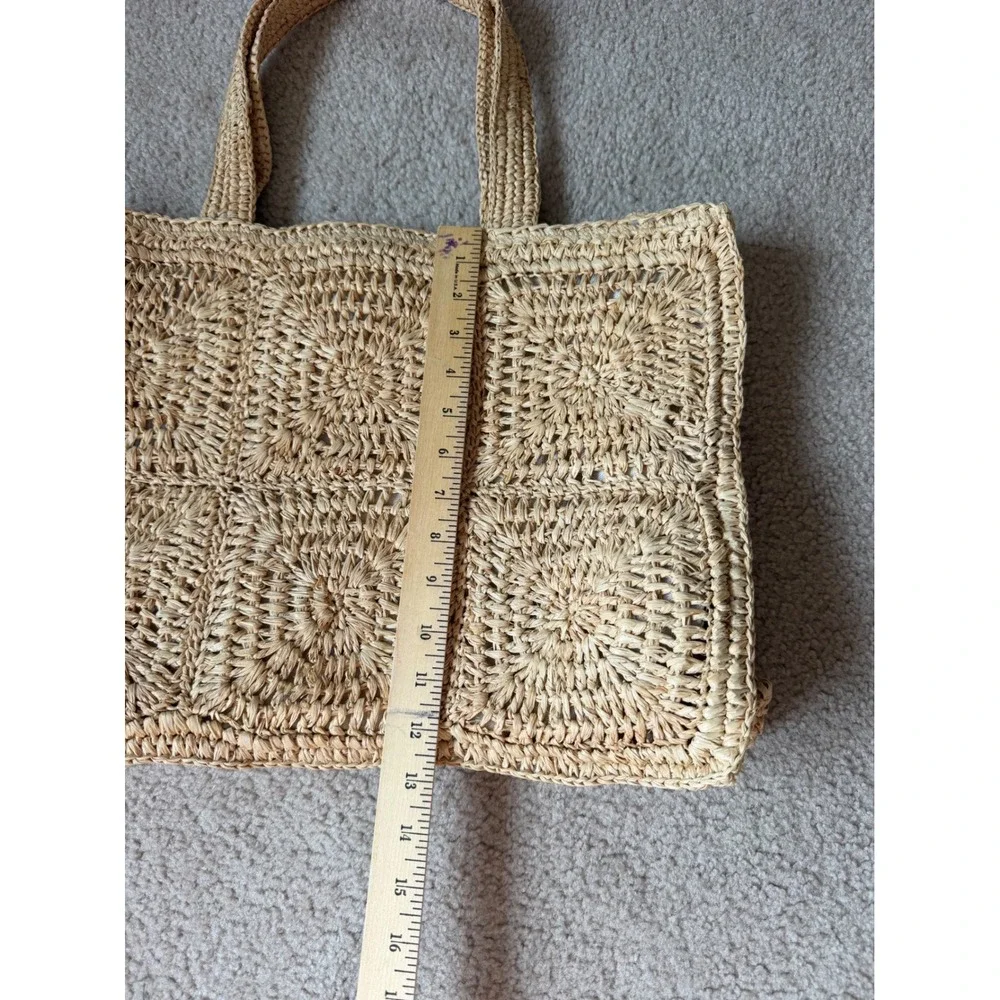 Hat Attack Straw Tote Portia Luxe Rafia Beach New